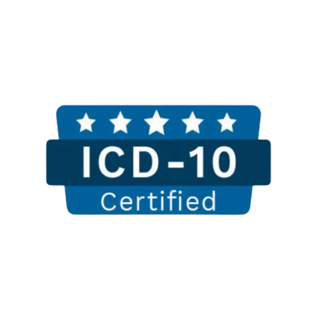 ICD-10 coding logo representing MediPro Billing’s certified medical coding and billing services in the USA